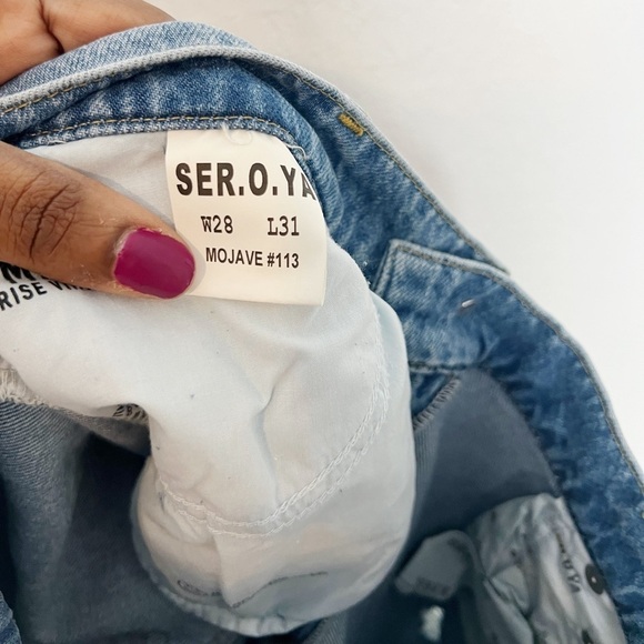 NEW SER.O.YA Maggie Mid Rise Vintage Straight Jeans - Picture 8 of 9